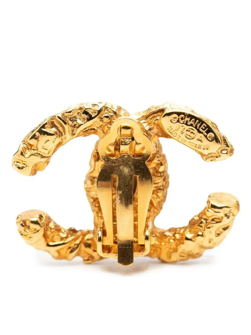 Chanel Cc Logo Clip-On Earrings Metal #276045C11B
